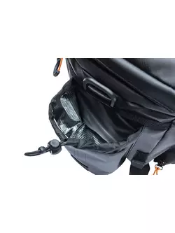 BASIL Kerékpártáska MILES TARPAULIN TRUNKBAG XL Pro, 9-36L, black/orange 18296