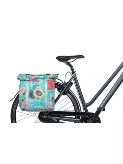 BASIL Kerékpártáska - dupla BLOOM FIELD TORBA DOUBLE BAG, 28-35L, sky blue 8156