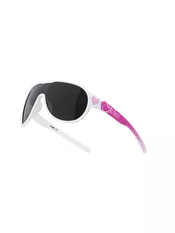 FORCE női / ifjúsági szemüveg, ROSIE napszemüveg, fehér és rózsaszín, fekete lencsék 90965