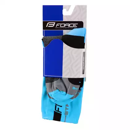 FORCE kerékpáros zokni STAGE, kék és fekete 9009098