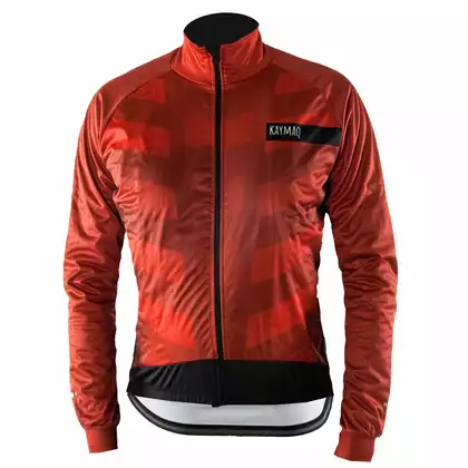 KAYMAQ JWS-001 Férfi téli kerékpáros kabát, softshell, piros