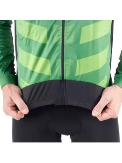 KAYMAQ férfi téli kerékpáros kabát softshell, zöld JWS-001 