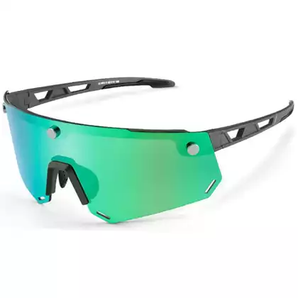 Rockbros SP213GY Polarizált kerékpáros / sport szemüveg, fekete 