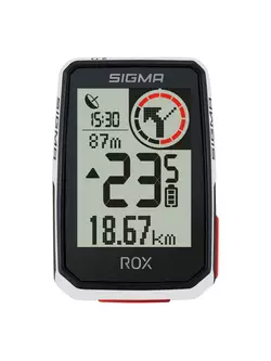 SIGMA Kerékpár számláló ROX 2.0 WHITE TOP MOUNT SET SIG-01053