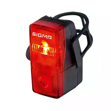 Sigma hátsó kerékpár lámpa CUBIC FLASH fekete 15915
