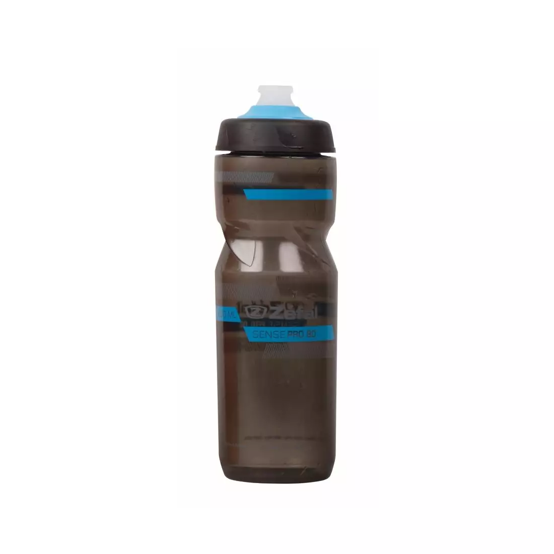ZEFAL kerékpáros vizes palack SENSE PRO 0,80L smoked black/cyan blue ZF-1462