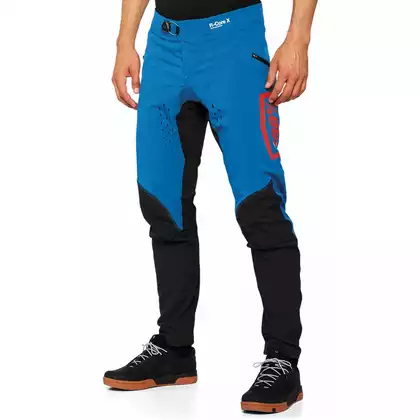 100% R-CORE X Férfi kerékpáros nadrág, kék fekete