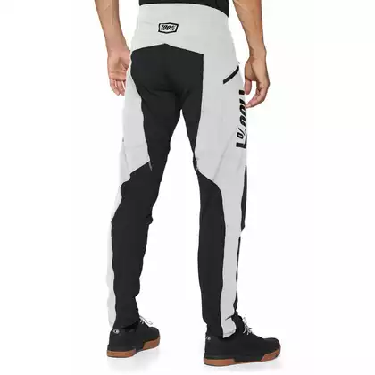 100% R-CORE X Férfi kerékpáros nadrág, szürke-fekete