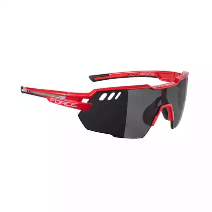 FORCE napszemüveg AMOLEDO, piros-szürke, fekete lencse 910861