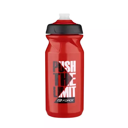 FORCE palack PUSH 0,65 l, piros, fekete -fehér, 25583