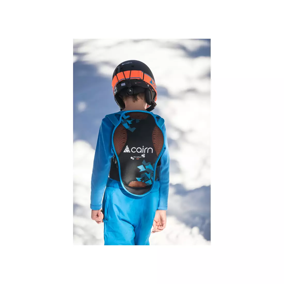 CAIRN PRO IMPAKT JR D3O gyerek sí / snowboard hátvédő, fekete és kék