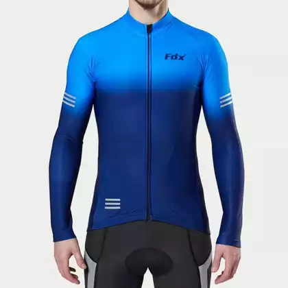FDX 2100 Férfi szigetelt kerékpáros pulóve, sötétkék