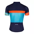 FORCE férfi kerékpáros póló SPRAY blue-orange 9001272