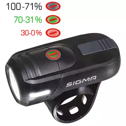 Sigma első kerékpár lámpa AURA 45 USB 17450