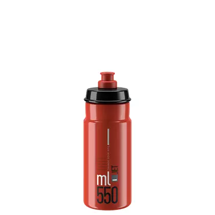 ELITE JET Kerékpáros vizes palack 550ml, piros / fekete