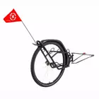 EXTRAWHEEL BRAVE kerékpár csomagszállító utánfutó kerékkel 28&quot;, fekete