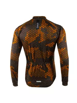 KAYMAQ DESIGN M62 férfi kerékpáros pulóver barna