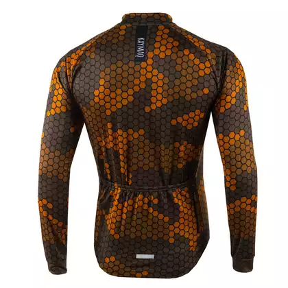 KAYMAQ DESIGN M62 férfi kerékpáros pulóver barna