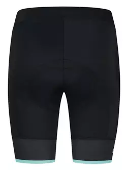 ROGELLI SELECT II Női kerékpáros nadrág, fekete és türkiz