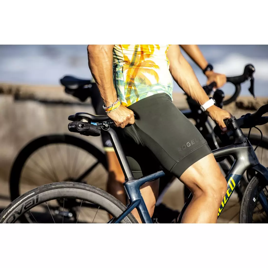 ROGELLI ULTRACING 2.0 Pantaloni scurți de ciclism pentru bărbați cu bretele, zöld