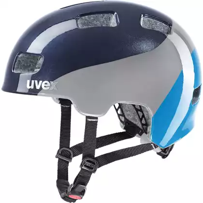 UVEX HLMT 4 Gyermek kerékpáros sisak, kék-szürke