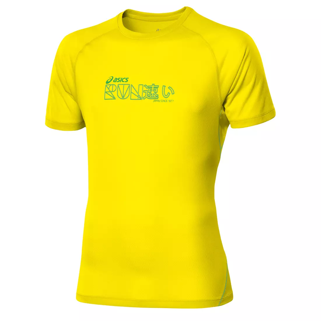 ASICS 110506-0343 GRAPHIC TOP - férfi futópóló, szín: sárga
