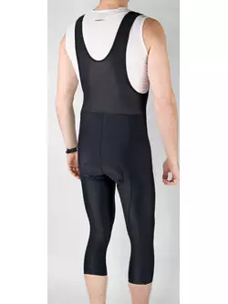 ROGELLI  BASIC DE LUXE - férfi 3/4-es nadrág nadrágtartóval, szín: fekete