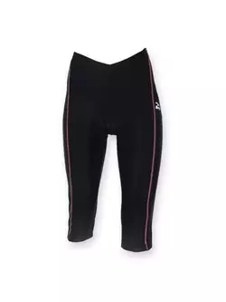 ROGELLI BYLA - 3/4-es női kerékpáros rövidnadrág, színe: fekete és rózsaszín