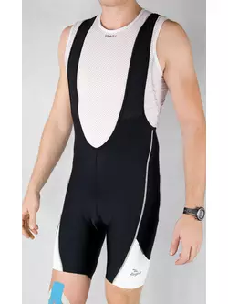 ROGELLI MAGASA - férfi kantáros rövidnadrág, COOLMAX - szín: Fekete-fehér