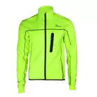 ROGELLI RAVELLO - kerékpáros kabát, SOFTSHELL - fluor