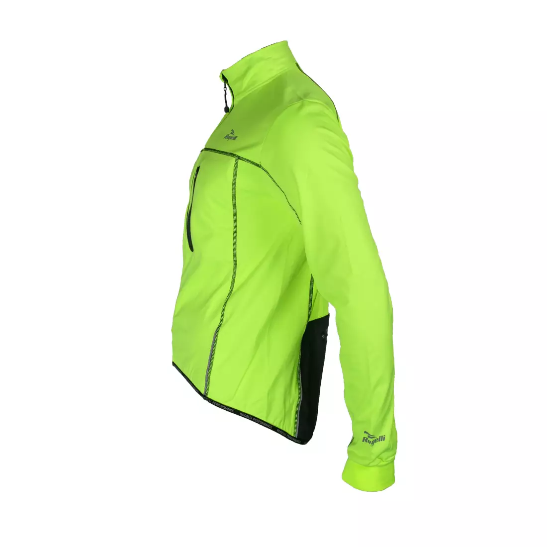ROGELLI RAVELLO - kerékpáros kabát, SOFTSHELL - fluor