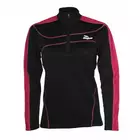ROGELLI RUN MELS - női hőszigetelt futópulóver - szín: Fekete és rózsaszín