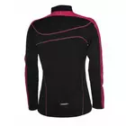 ROGELLI RUN MELS - női hőszigetelt futópulóver - szín: Fekete és rózsaszín
