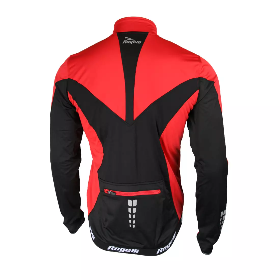 ROGELLI TRAPANI - téli kerékpáros kabát, SOFTSHELL - piros