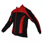 ROGELLI UZZANO - membrán kerékpáros kabát, fekete és piros