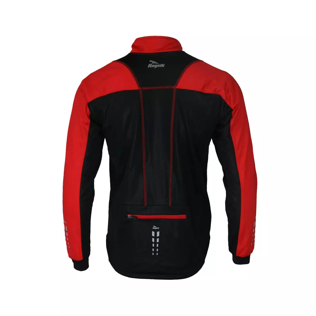 ROGELLI UZZANO - membrán kerékpáros kabát, fekete és piros