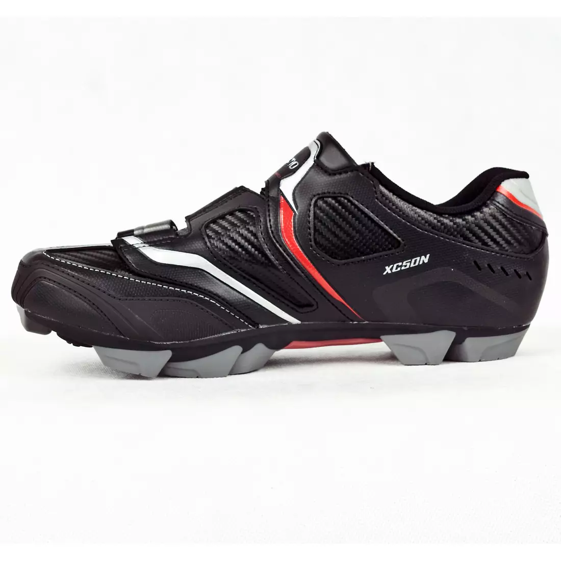 SHIMANO SH-XC50N - MTB kerékpáros cipő, színe: fekete és piros