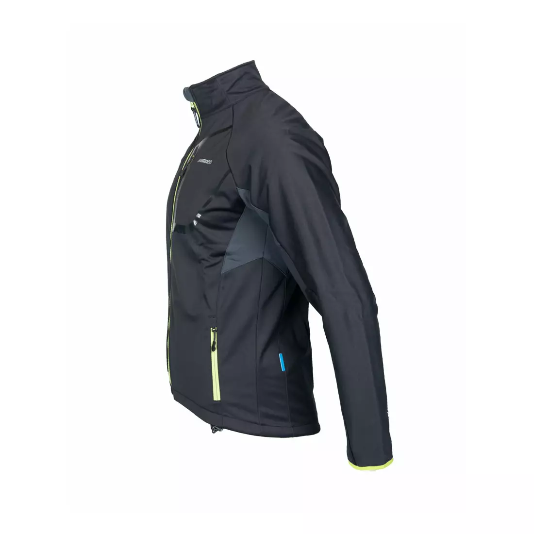 SHIMANO kerékpáros kabát, Softshell ECWJATWLS13, fekete