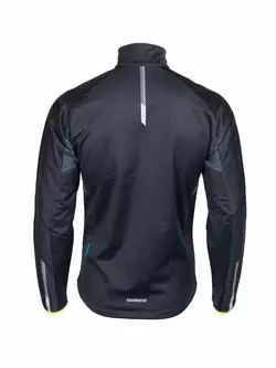 SHIMANO kerékpáros kabát, Softshell ECWJATWLS13, fekete
