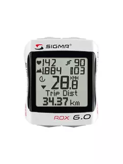SIGMA SPORT ROX 6.0 - kerékpárkomputer, szín: Fehér