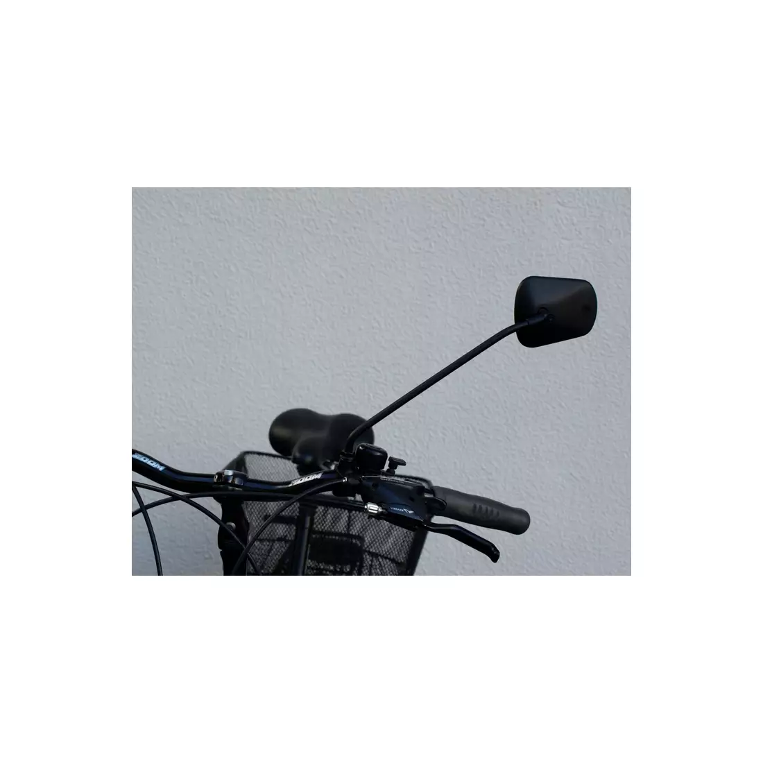 AJS PLUS bicikli tükör kormányrögzítővel, fekete