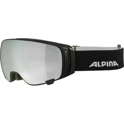 ALPINA DOUBLE JACK MAG Q-LITE sí / snowboard szemüveg, black matt