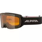 ALPINA NAKISKA sí/snowboard szemüveg, black-rose matt