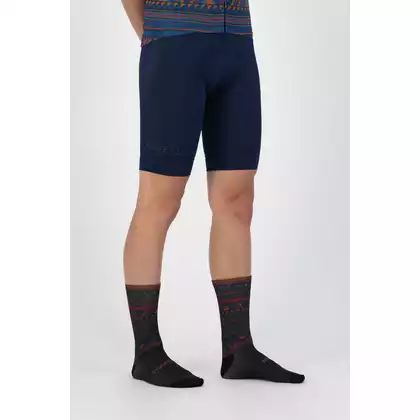 ROGELLI AZTEC Kerékpáros zokni, fekete és narancssárga