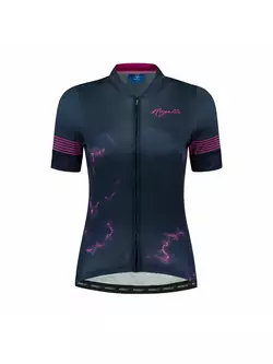 ROGELLI MARBLE Női kerékpáros mez, sötétkék és rózsaszín
