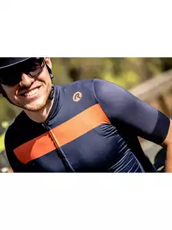 ROGELLI PRIME férfi kerékpáros mez kék narancs