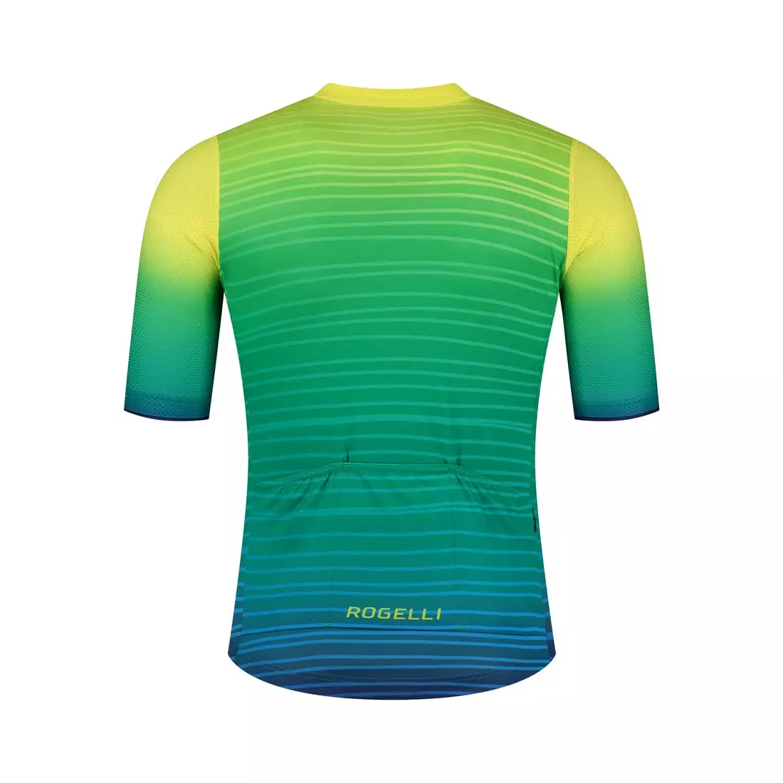 ROGELLI SURF férfi kerékpáros póló, zöld sárga