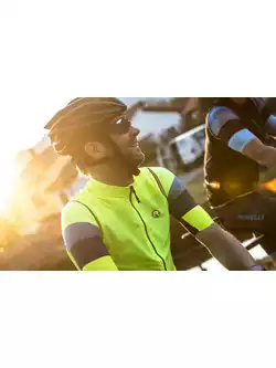 Rogelli CORE férfi kerékpáros mellény, fluorsárga