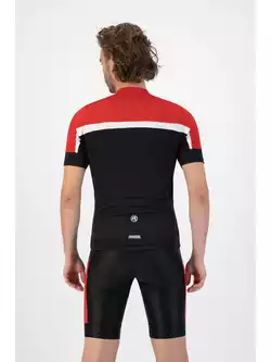 Rogelli COURSE férfi kerékpáros mez, fekete és piros