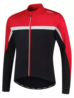 Rogelli COURSE gyerek kerékpáros pulóver, fekete és piros